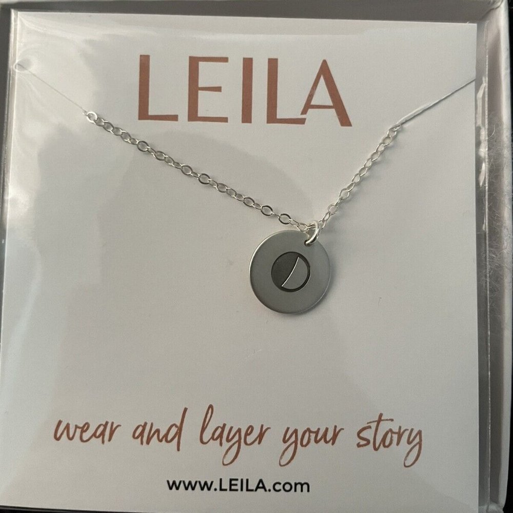 BNIB Leila Half Moon Phase Necklace